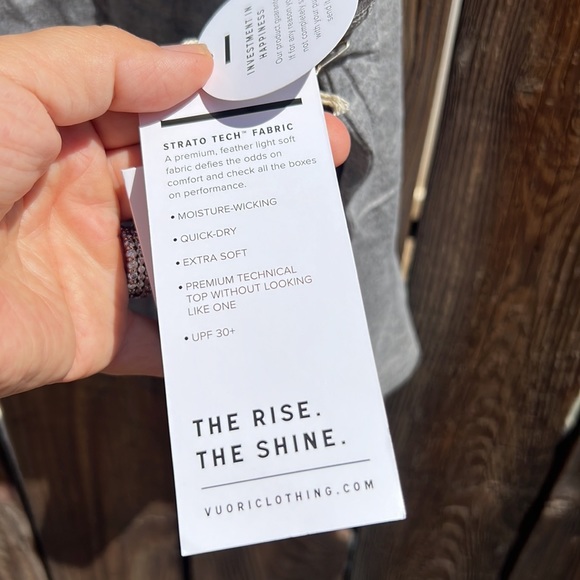 Vuori Women's Energy Top Heather Grey VW123 Sz Small NWT.❤️ - Picture 5 of 11